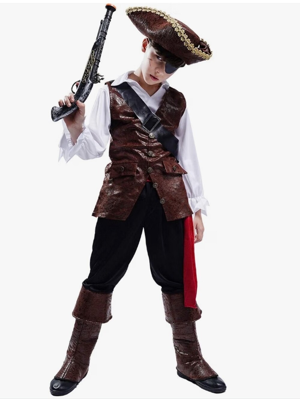 Pirate Costume - Size M (7-9 yrs)